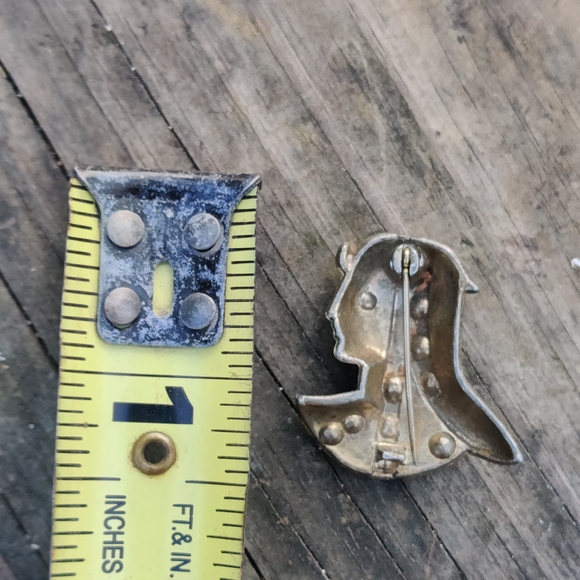 Rare Vintage Art Deco Enameled Taste Flapper Woman Brooch - Picture 7 of 7